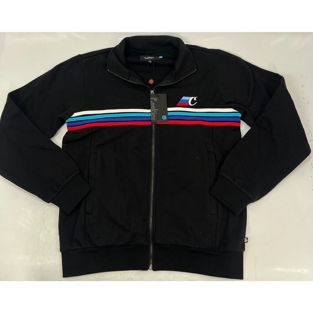 Cookies Clothing M3 Track Jacket Black Sz S NWT